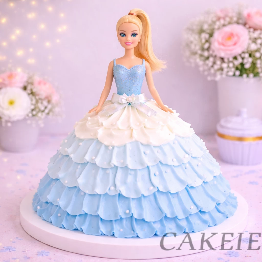Blue Fairy Layered Doll Cake