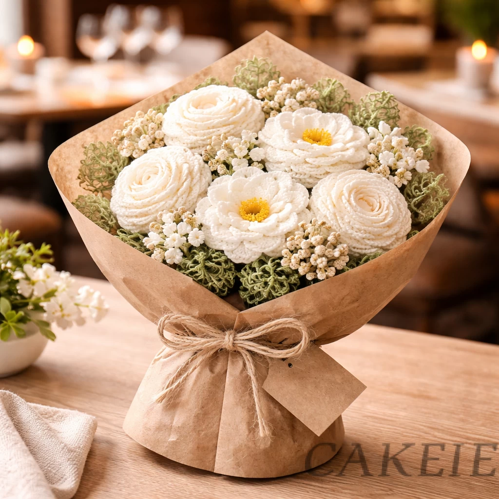 Elegant Crochet Flower Gift