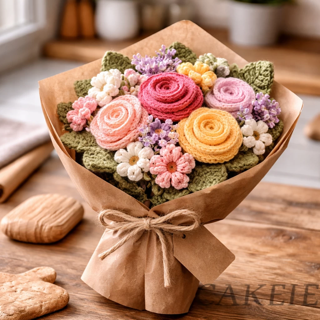Handmade Crochet Flower Gift