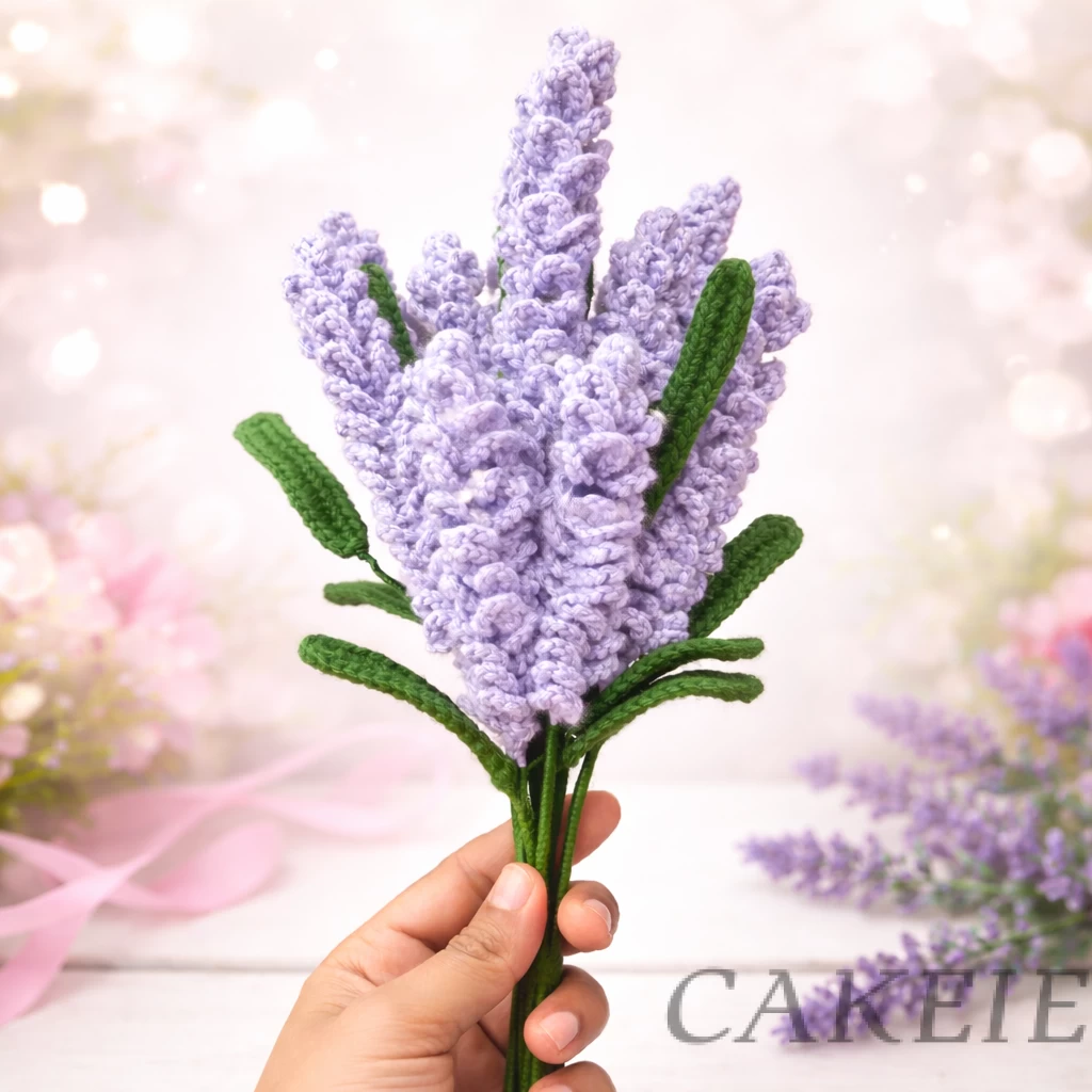 Handmade Crochet Lavender Bouquet (Everlasting Floral Gift)