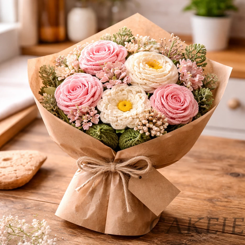 Romantic Crochet Flower Gift